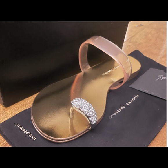 giuseppe zanotti NIB rosegold crystal toering flat - Picture 6 of 16